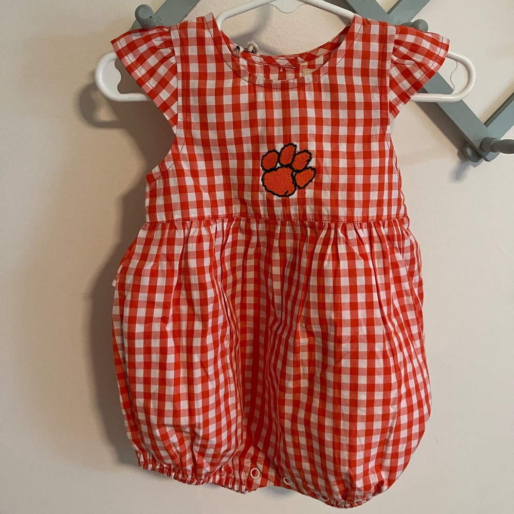 Clemson Baby Romper NWOT